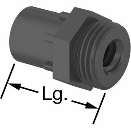 BSC PREFERRED Externally Threaded Nut with M8 x 2.00 mm Thread for Fast-Travel Ultra-Precision Lead Screw 97783A230